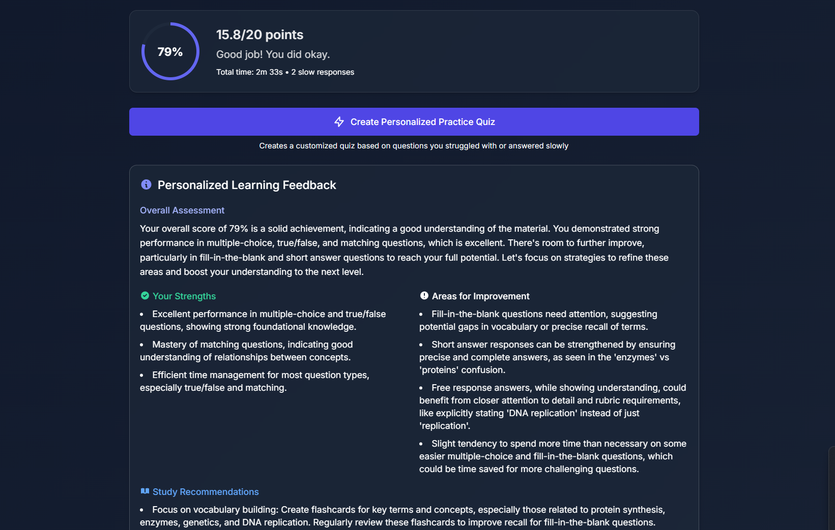 Advanced AI Feedback